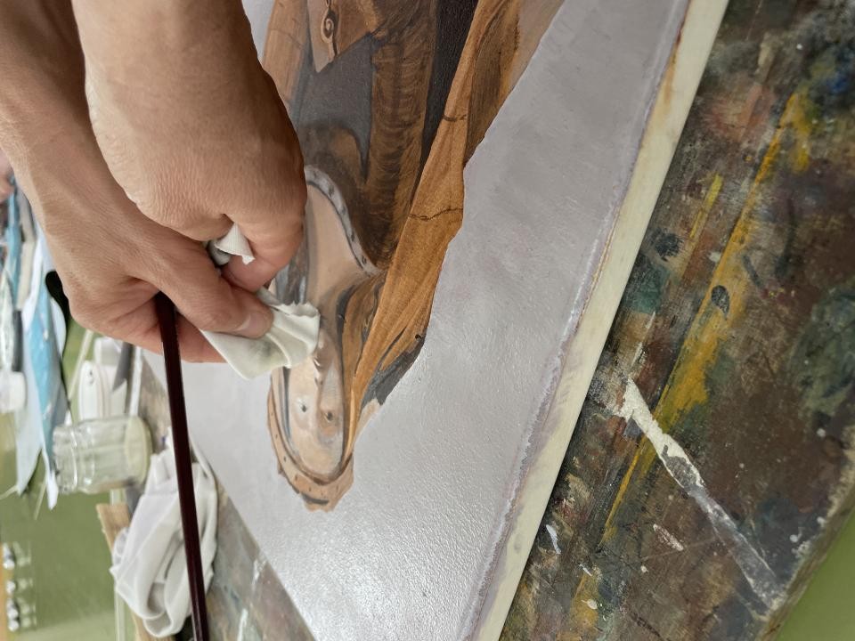 EIN BILD -Lasur-Öl-Malerei von Anfang bis zum Ende