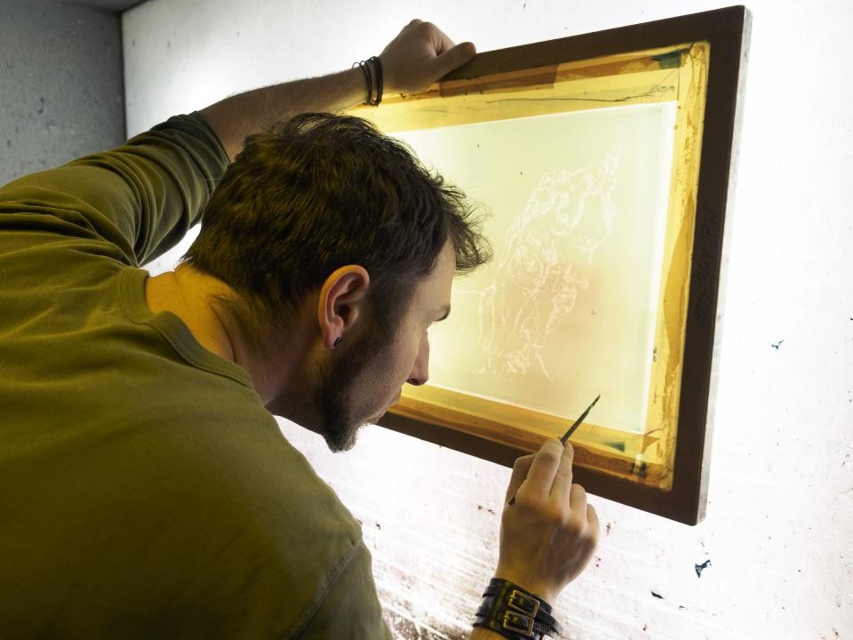 short press: Siebdruck 2