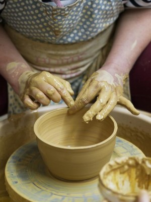 Drehen auf der Töpferscheibe Workshop April 1